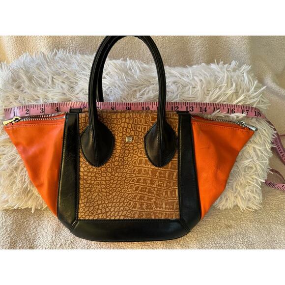 Pour La Victoire 100% leather “Maison Croco” med tote. - Picture 11 of 15